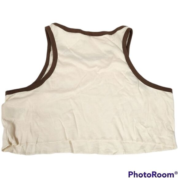Divided Cropped Top Bralette Nwt - Picture 2 of 3